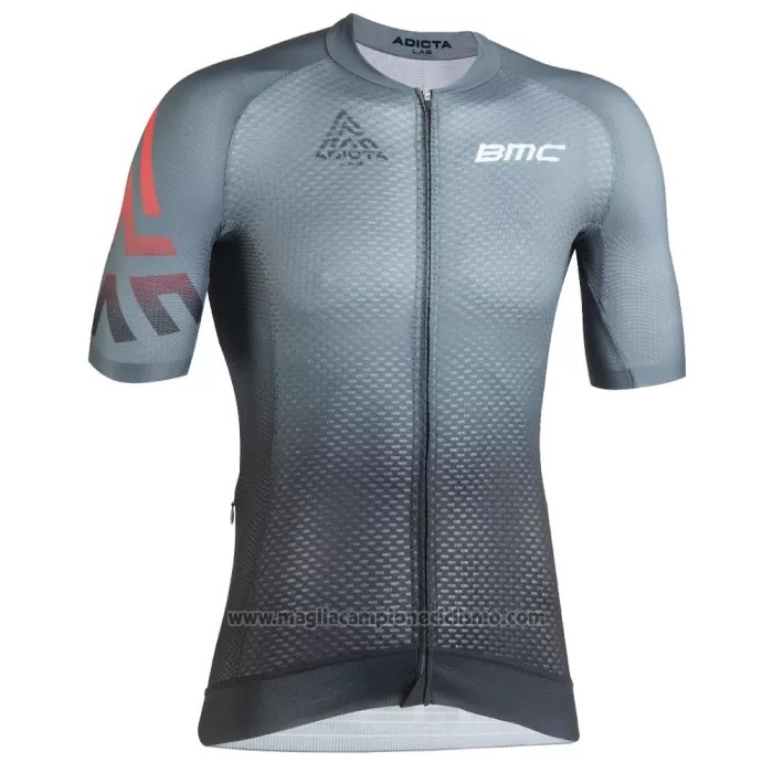2022 Abbigliamento Ciclismo BMC Grigio Manica Corta e Salopette